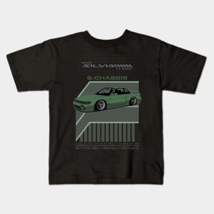 Silvia S13 (green) Kids T-Shirt